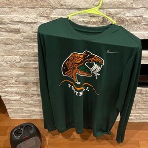 Nike Men's xl Legend Long-Sleeve Crew T-Shirt FAMU football rattler